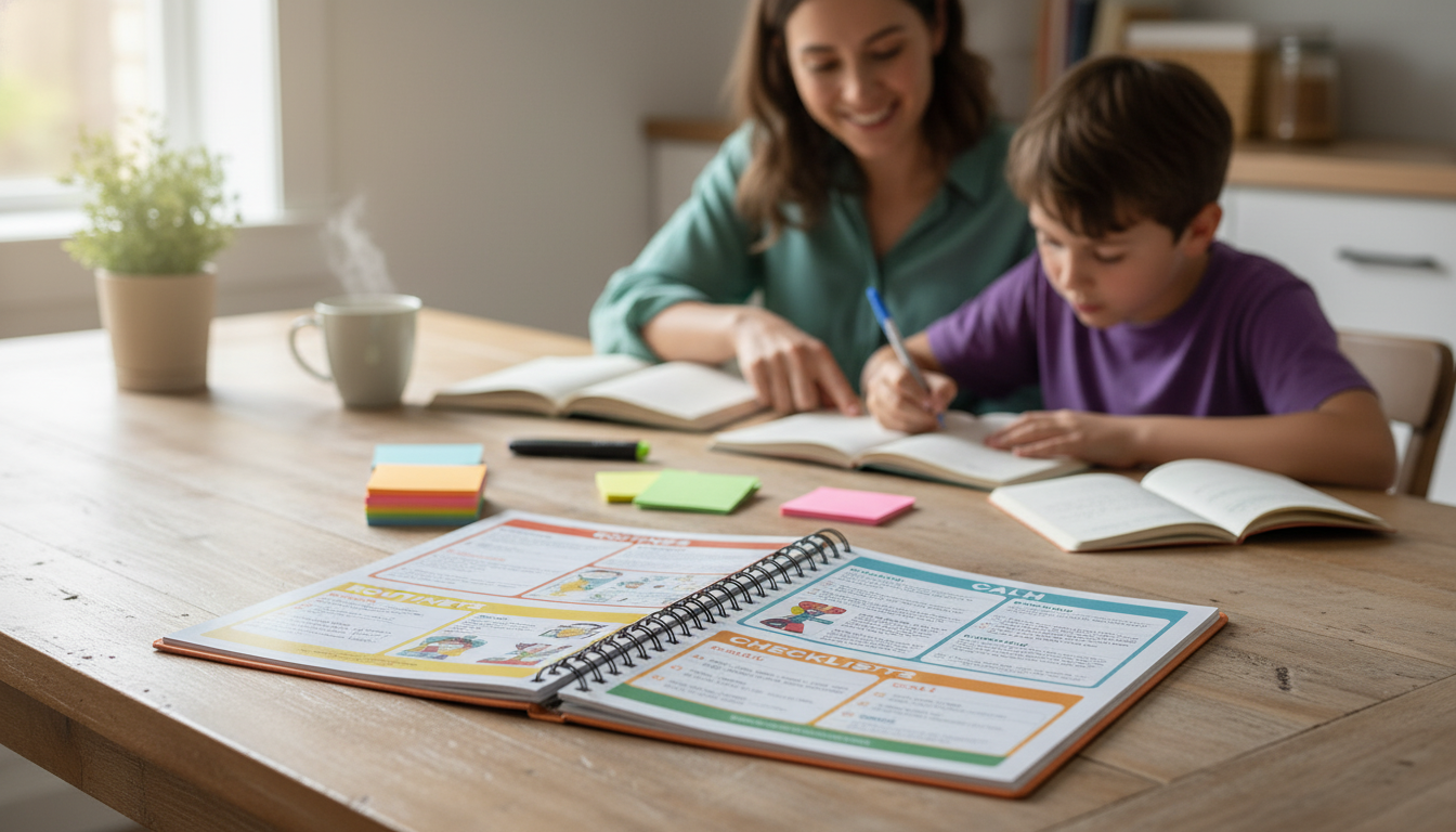 Easy Homework Help System: Routines, Checklists & Calm