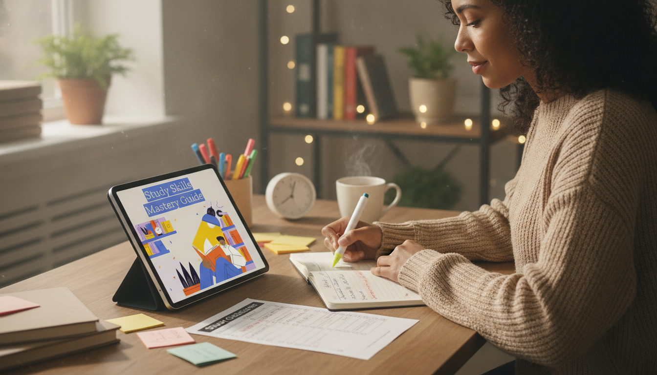 Study Smarter: Active Recall, Spaced Review & Focus Plan